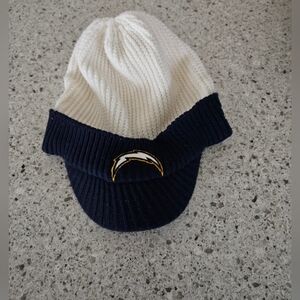 Vintage Reebok San Diego Chargers Authentic Sideline Waffle Beanie With Brim OS